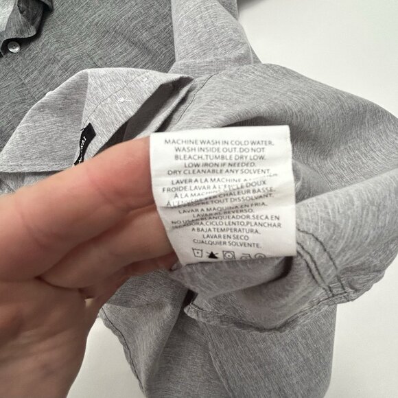 Molokai Surf Co Gray Short Sleeve Button Down Shirt Mens Size Large Surfing - Picture 10 of 10